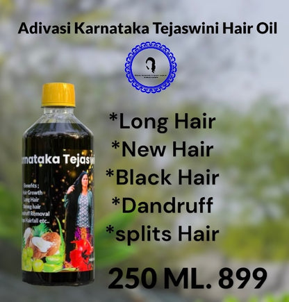 Karnataka Original Hakkipikki Adivasi Tejaswini Hair Oil