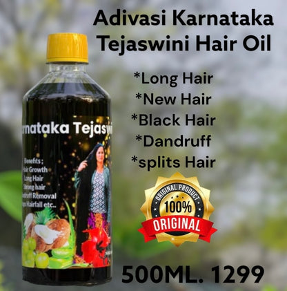 Karnataka Original Hakkipikki Adivasi Tejaswini Hair Oil